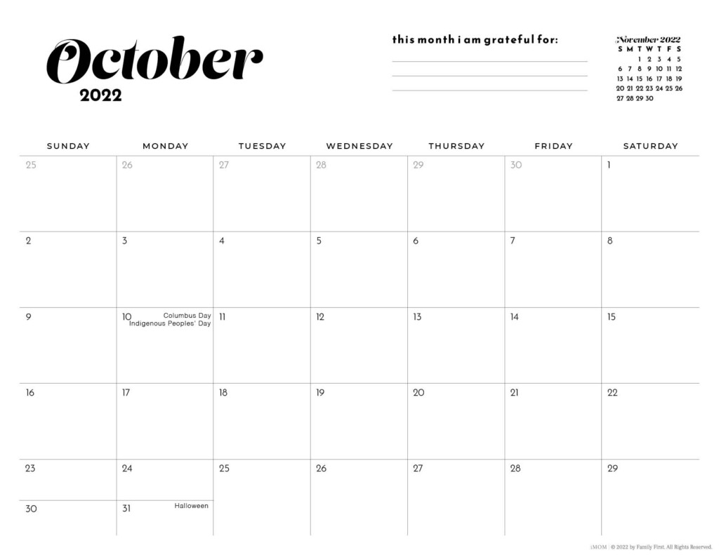 2022 2023 Simple Printable Calendar For Moms IMOM