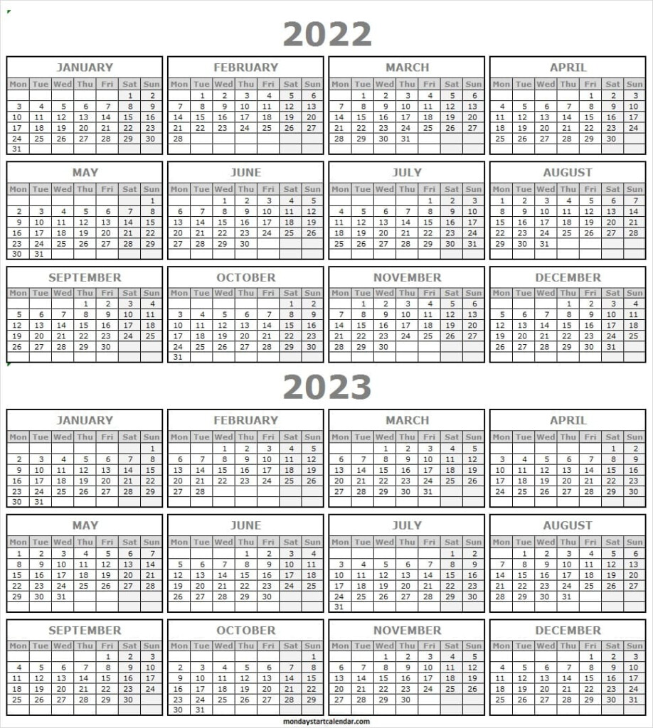 2022 And 2023 Academic Calendar Printable March 2022 Calendar