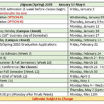 Academic Calendar