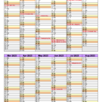 Academic Calendar Template 2022 2023