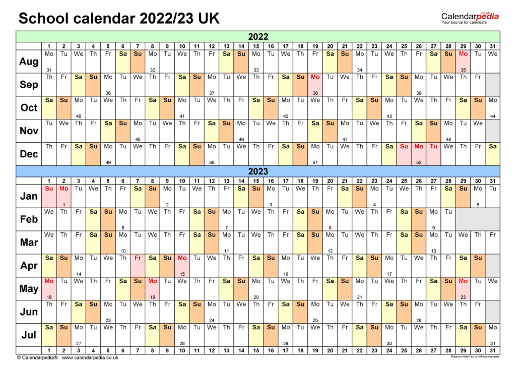 Academic Calendar Template 2022 2023 Calendar 2022 Images