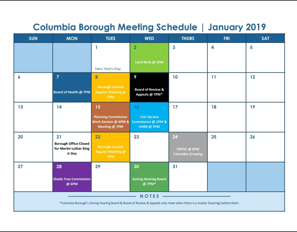 Columbia Calendar Spring 2023 Recette 2023