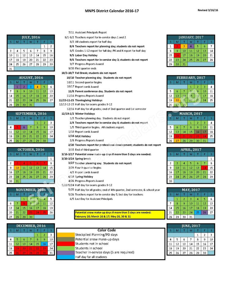 Davidson County Tn School Calender School Calender Calendar When Is 