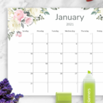 Floral 2022 Calendar January