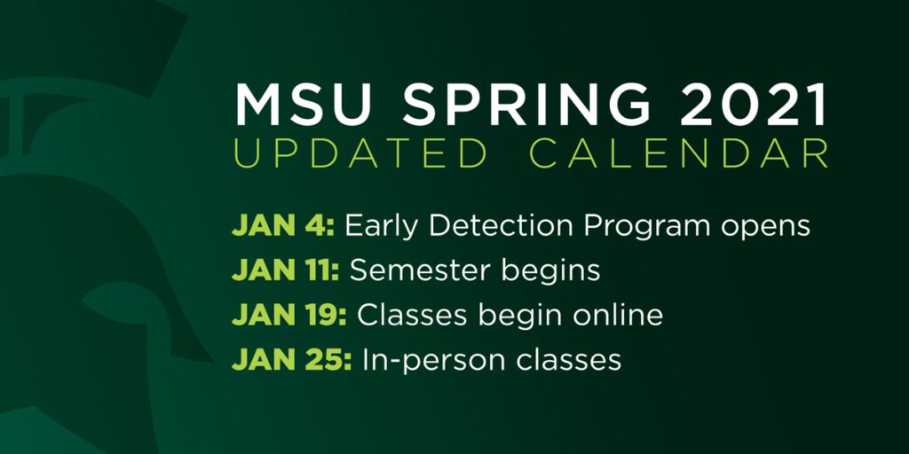 Michigan State Academic Calendar 2021 22 Calendar Jul 2021