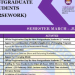 POSTGRADUATE PROGRAMME ACADEMIC CALENDAR FOR POSTGRADUATE PROGRAMME