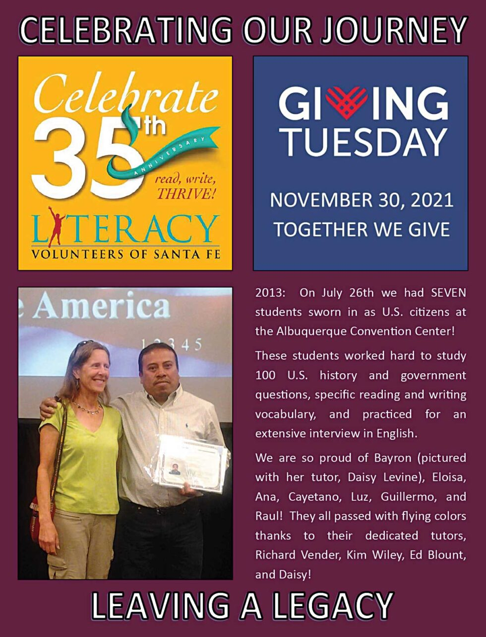 Radical Generosity And Our Collective Future Literacy Volunteers Of