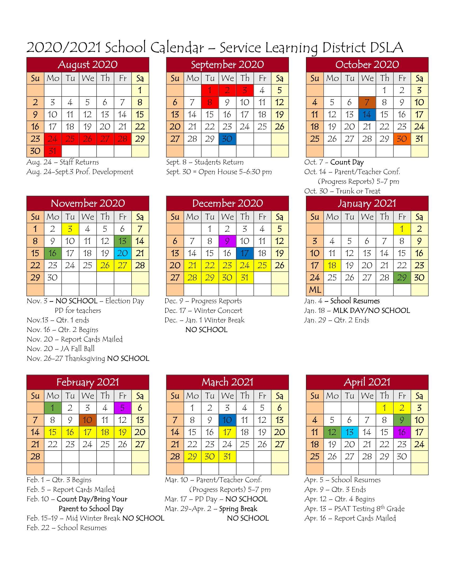 Umich Spring 2021 Calendar