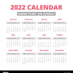 Week Calendar 2022