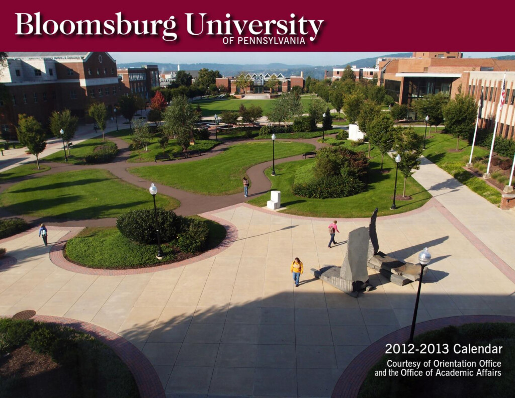 Bloomsburg University Calendar 2012 2013 By Bloomsburg University Issuu