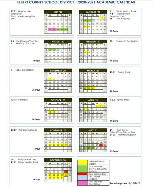 Cms Calendar 2020 2021 Template Business Format