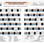 Instructional Calendars Schools Beaumont Unified School District