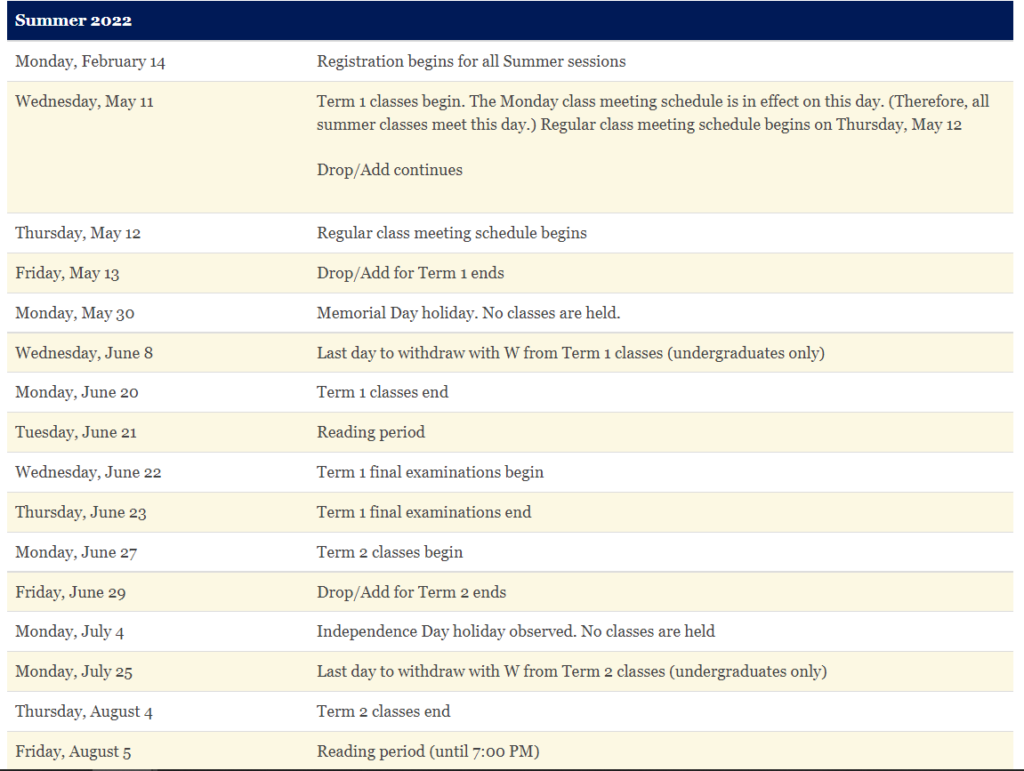 Latest Duke Academic Calendar 2022 Free Photos