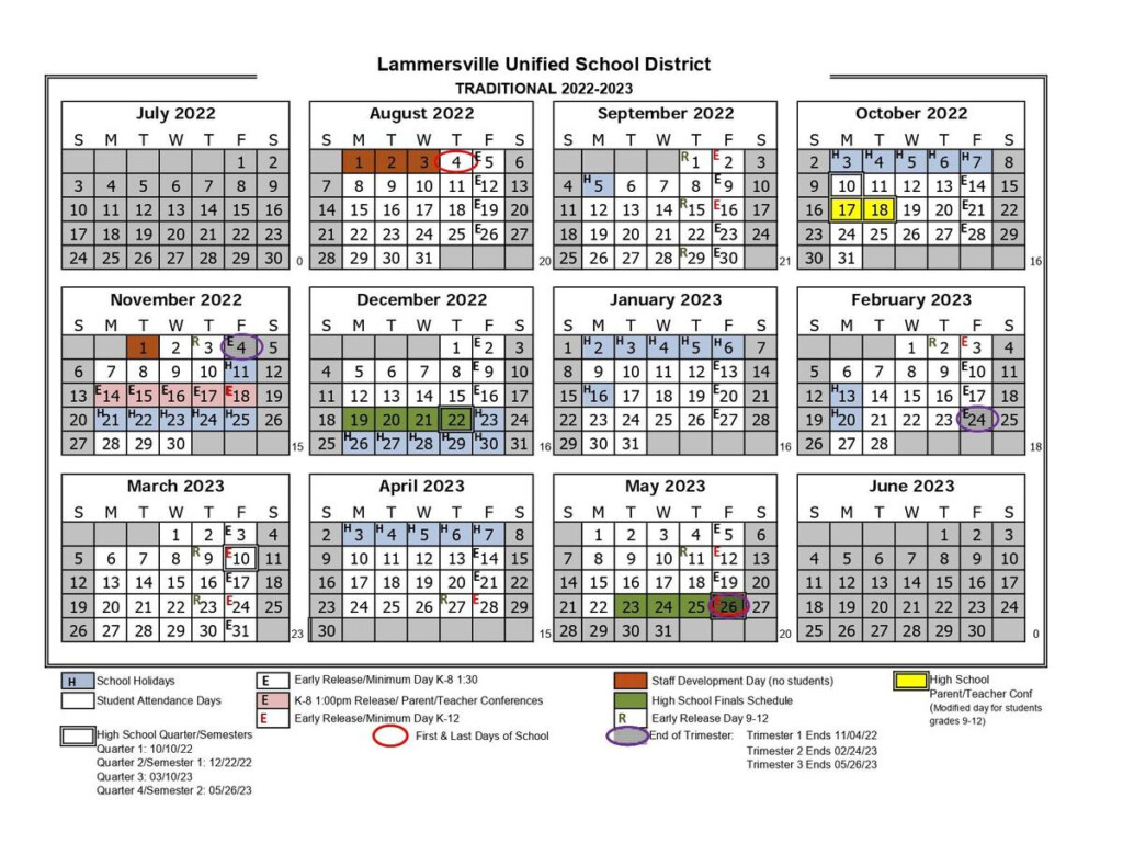 LUSD Academic Calendar About Us Lammersville Unified School District