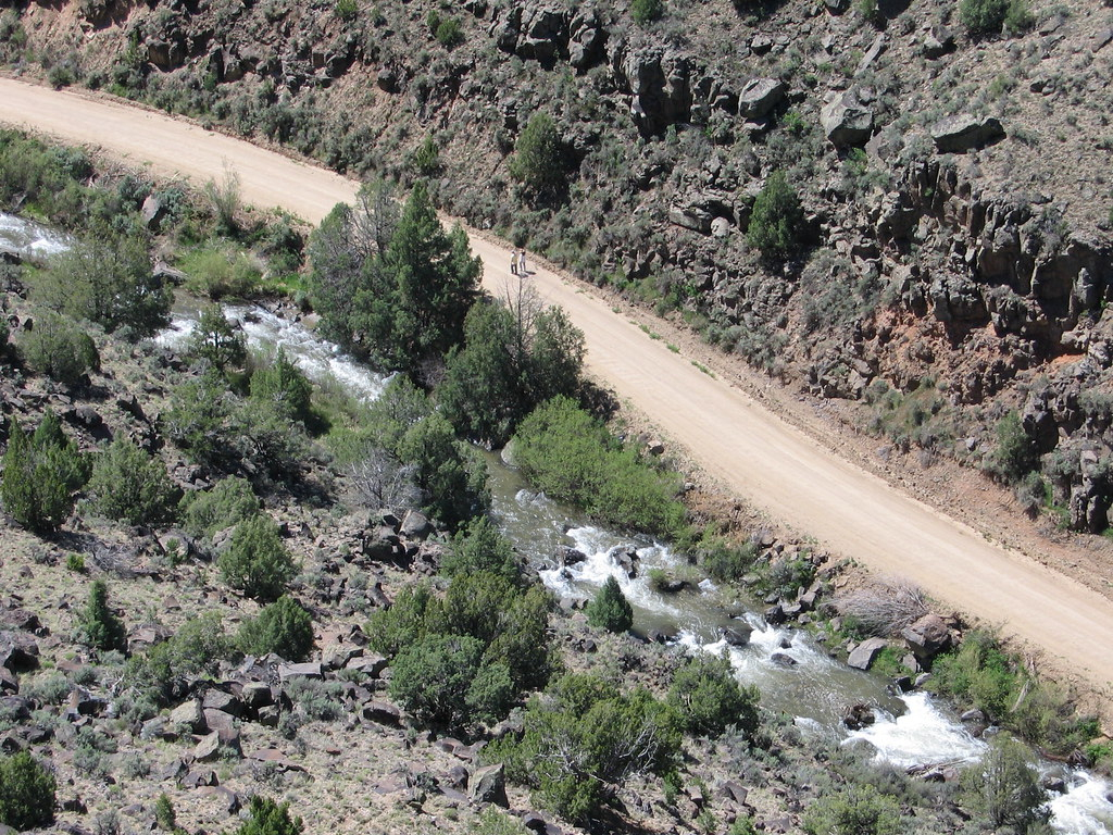 Rio Hondo Rushing Spring Water Heading For The Rio Grande