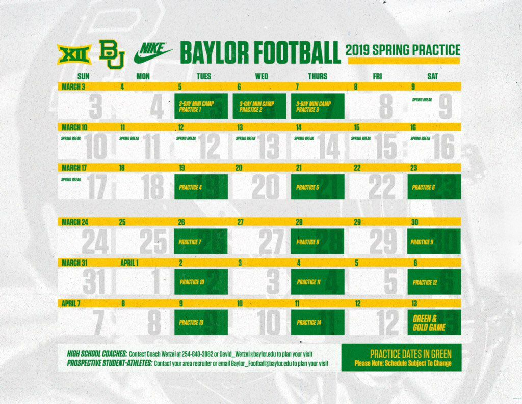 Spring Football Primer Our Daily Bears