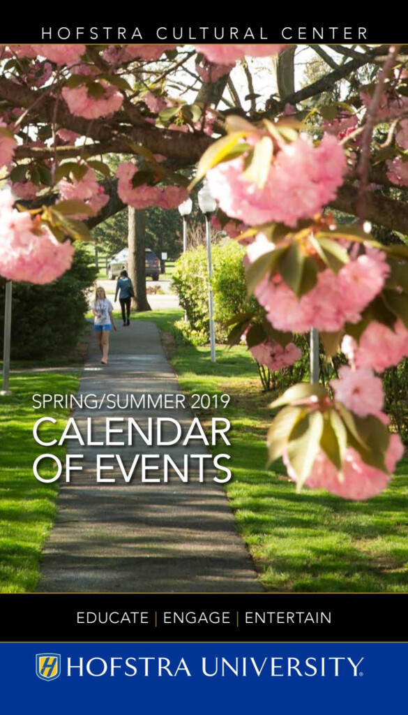 Spring Summer 2019 Calendar Of Events Hofstra Cultural Center By 