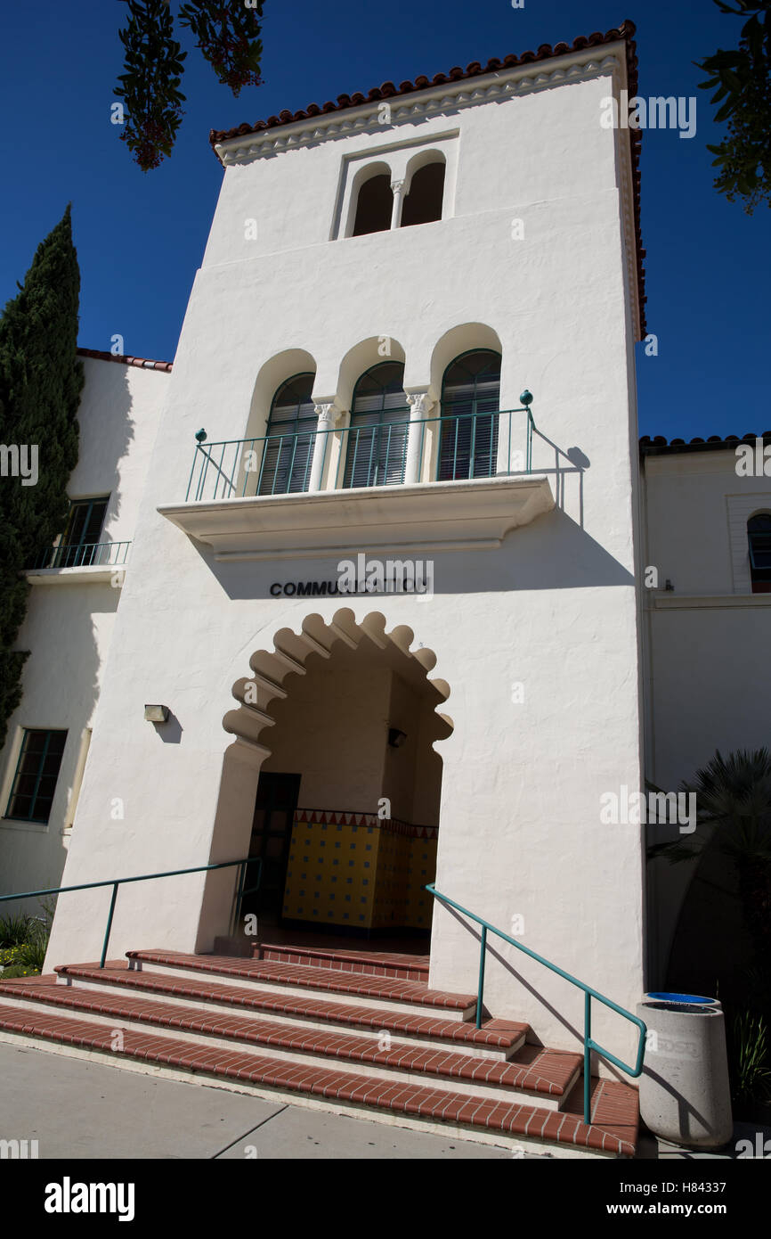 The Communications Building At San Deigo University Stock Photo Alamy